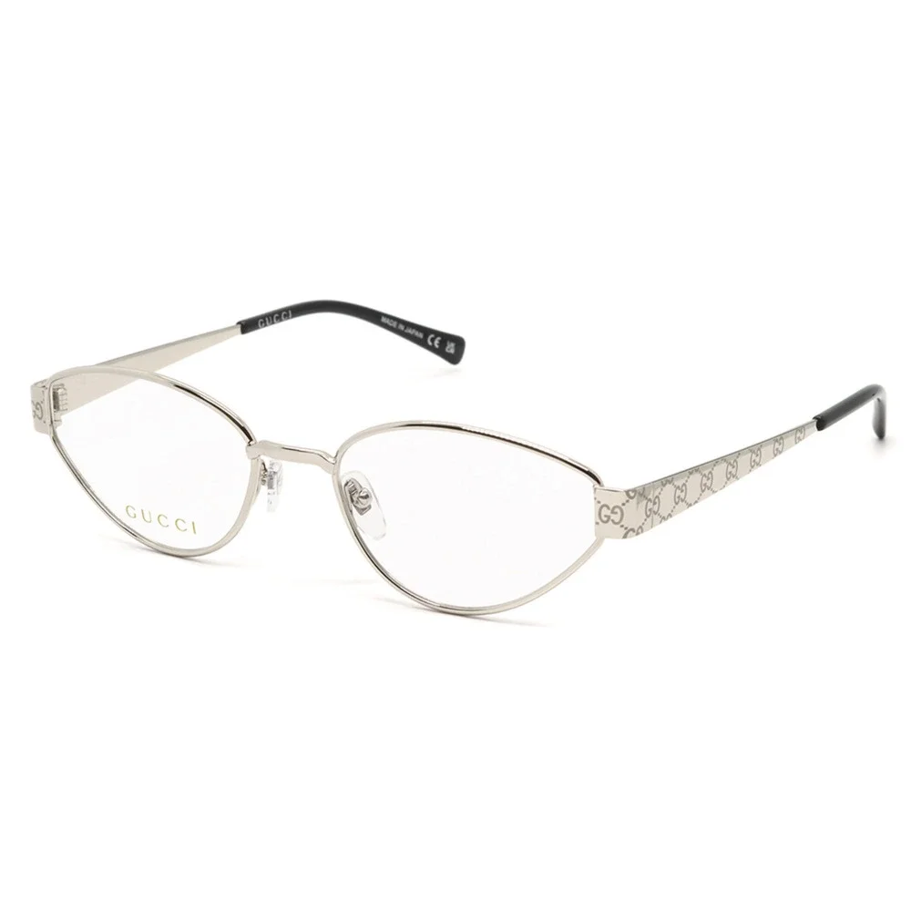 NWT Gucci GG1853o Silver 54mm Eyeglasses